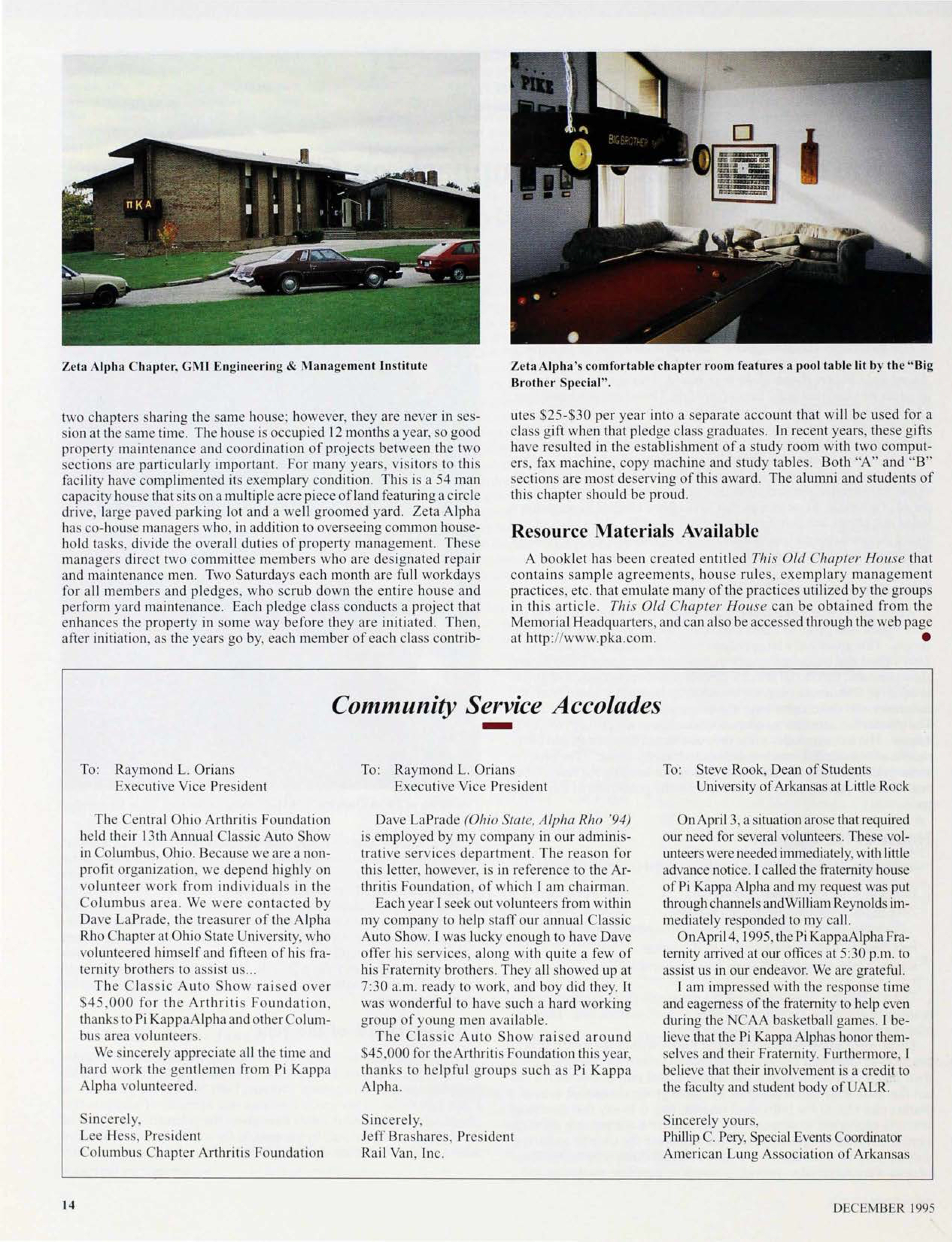 Community Services Accolades